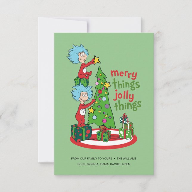 Cartão Coisa Um Coisa Dois Coisas Alegres Coisas Joviais (Frente)