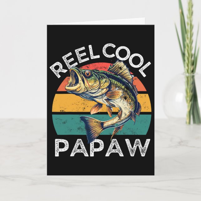 Cartão Coisas de Pesca para o Dia dos Pais  (Frente)