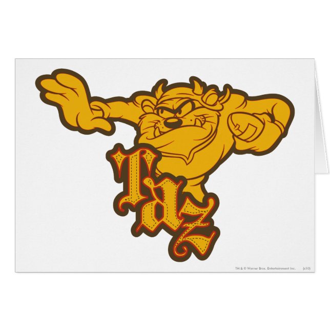 Cartão Coisas de um braço TAZ™ (Frente Horizontal)