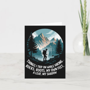 Cartão Coisas Em Que Viajo Enquanto Caminho