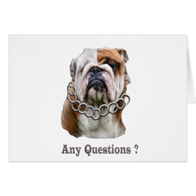 Cartão coisas engraçadas para cães (Frente Horizontal)