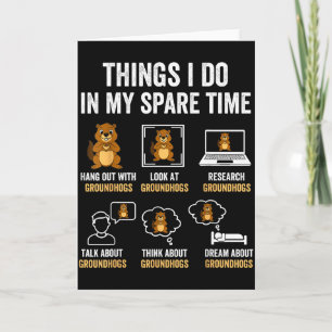 Cartão Coisas Engraçadas Que Eu Faço No Meu Tempo Livre H