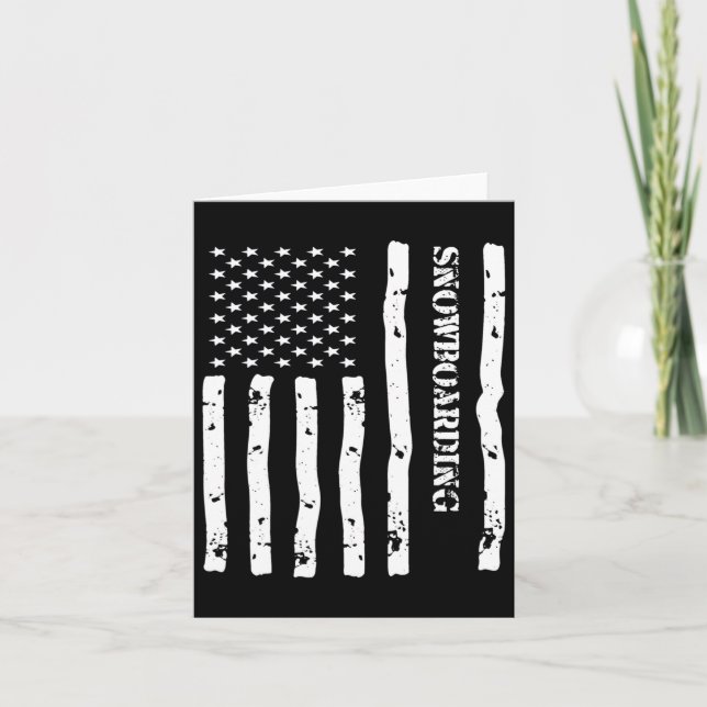 Cartão Coisas legal de Snowboard Coisas Acessórios Usa Fl (Frente)