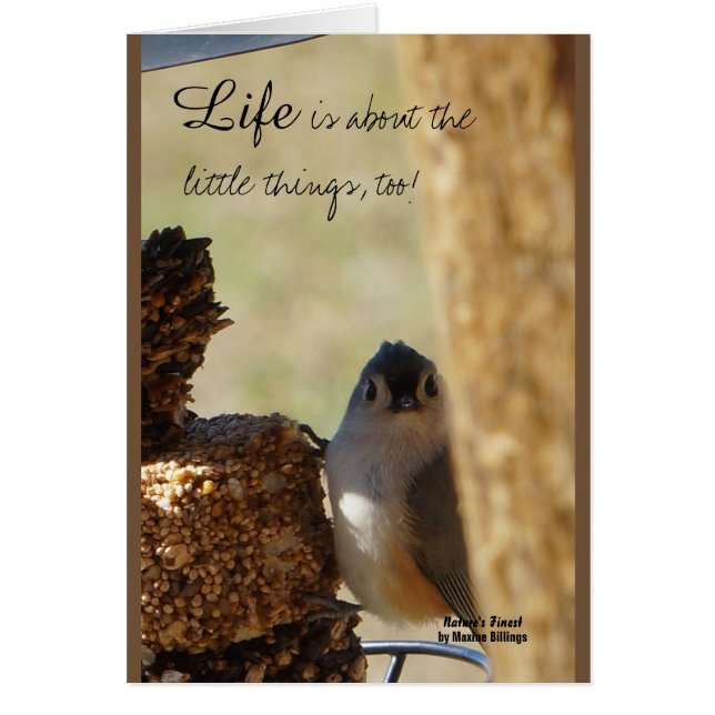 Cartão Coisas pequenas (Frente)