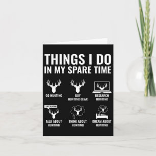 Cartão Coisas Que Eu Faço No Meu Tempo Inteiro Entusiasma