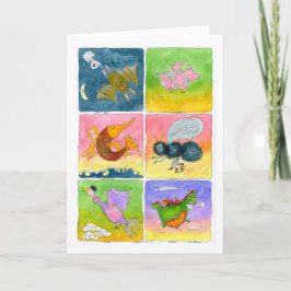 Cartão Coisas que voam: Cumprimentos gerais