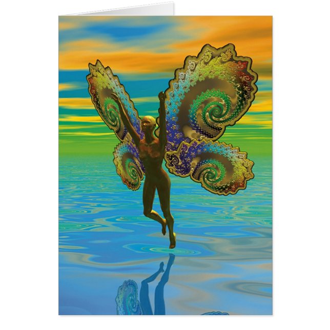 Cartão Coisas voadas - mergulhador do céu (Frente)