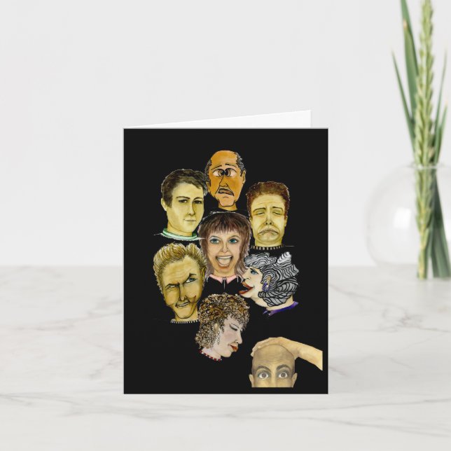 Cartão Colaboradores Humorosos Ofendidos (Frente)