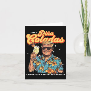 Cartão Coladas Donald Trump Summer Vacation Hawaii Beach