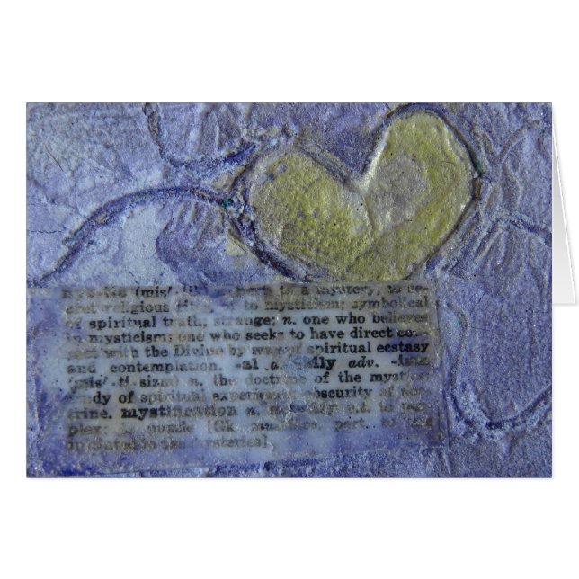 Cartão Colagem cardíaca (Frente Horizontal)