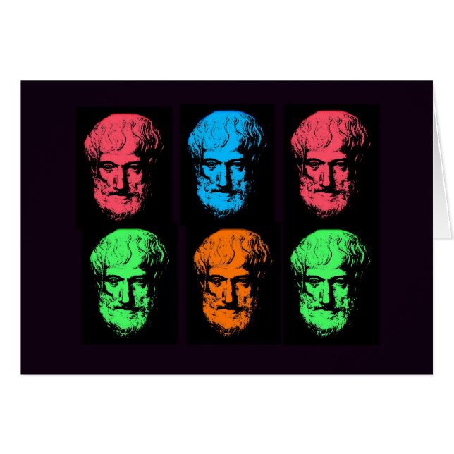 Cartão Colagem de Aristotle (Frente Horizontal)