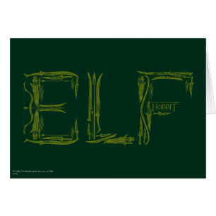 Cartão Colagem de Armas Elf