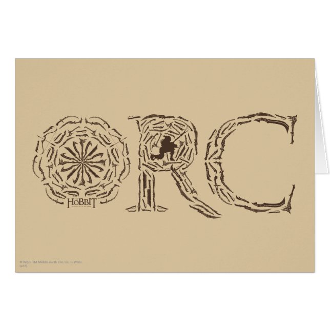 Cartão Colagem de Armas Orc (Frente Horizontal)