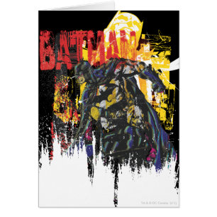 Cartão Colagem de Arte da Linha Batman