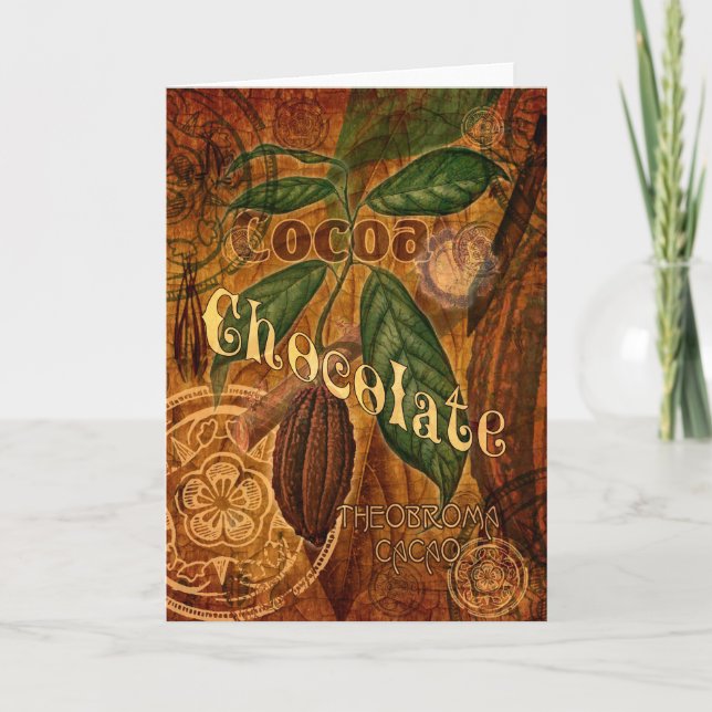 Cartão Colagem de Chocolate (Frente)