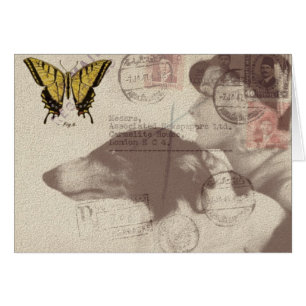 Cartão Colagem de Correio Vintage Todas as Ocasiões