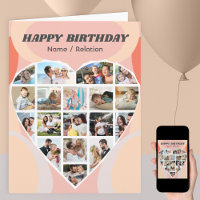 Colagem de Foto Cardíaca Parto Personalizado Groov