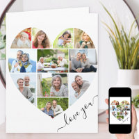 Colagem de Fotografias do Heart 11Love Você Escrev