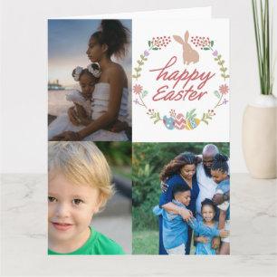 Cartão Colagem de Fotografias Personalizada 3 do felz pas