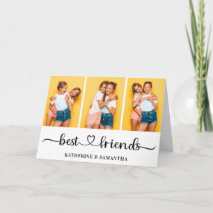 Cartão Colagem de Fotografias Personalizada 3 Melhores Am
