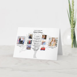 Cartão Colagem de Fotos da Árvore Familiar com os Marcos