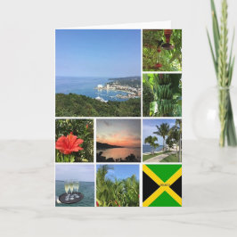 Cartão Colagem de Fotos da Jamaica