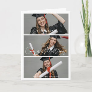 Cartão Colagem de Fotos de Conclusão de Curso Graduado Pa