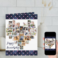 Colagem de Fotos do Coração 36 Aniversário do Pic