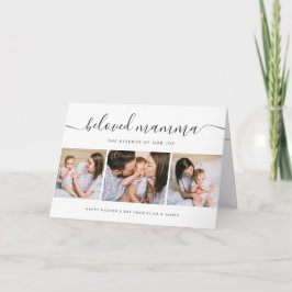 Cartão Colagem de Fotos do Dia de as mães da Mãe, de Boni