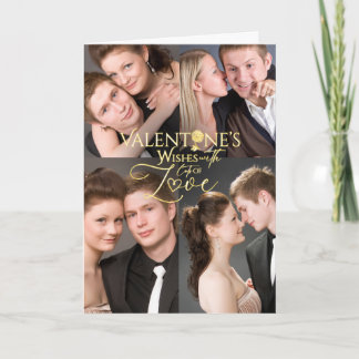 Cartão Colagem de Fotos do Dia dos Namorados Lembrança