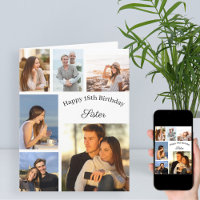 Colagem de Fotos Irmã 6 Qualquer Idade Grande Aniv