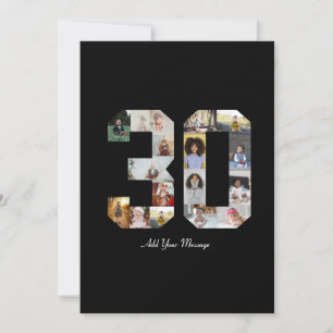 Cartão Colagem de Fotos Número 30