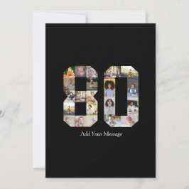 Cartão Colagem de Fotos Número 80