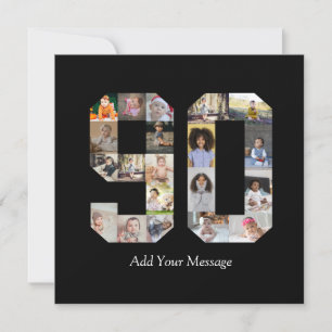 Cartão Colagem de Fotos Número 90