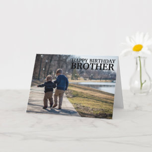 Cartão Colagem de Fotos Personalizada Irmão Qualquer Idad