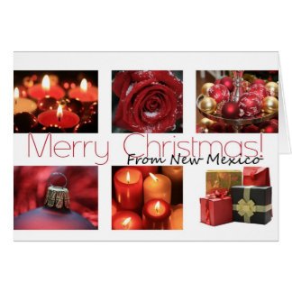 Cartão Colagem de inverno específica do New Mexico State