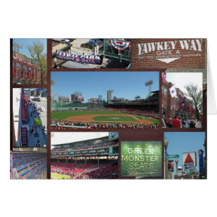 Cartão Colagem do basebol