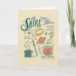 Cartão Colagem Gráfica em Aquarela THE SHIRE™