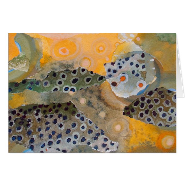 Cartão Colagem II da truta (Frente Horizontal)