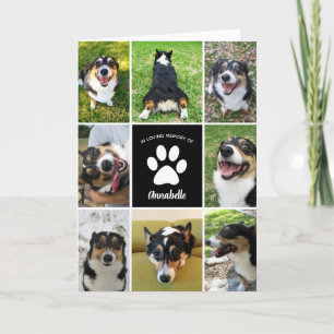 Cartão Colar de Cachorro Personalizado Memorial Pet Em Me