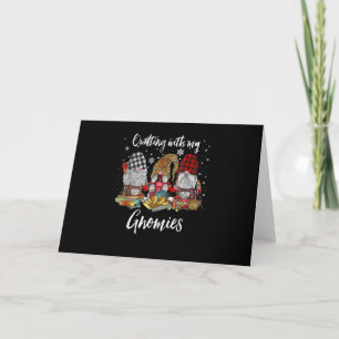 Cartão Colcha Com Meus Gnomies Gnomos De Natal Feriado