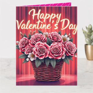 Cartão Coleção de Amor Floral Luxuoso Popular e Bonito