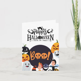 Cartão Coleção de Cartas de Saudação do Halloween - Boo B