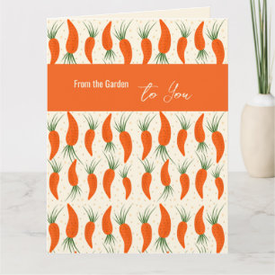 Cartão Coleção de Cenouras Botânicas de Aniversário
