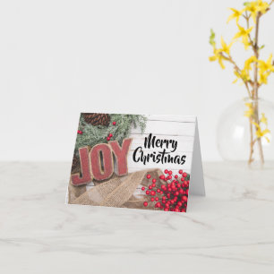 Cartão Coleção de Férias Joy & Wreath