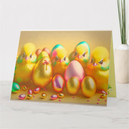 Cartão Coleção de Galinhas de 4 Páscoas