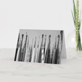 Cartão Coleção de Pincel de Arte de Aniversário