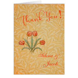 Cartão Coleção de Pintura Vintage Tulip Morris