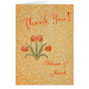 Cartão Coleção de Pintura Vintage Tulip Morris