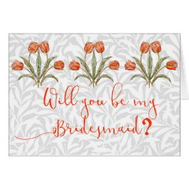 Cartão Coleção de Pintura Vintage Tulip Morris